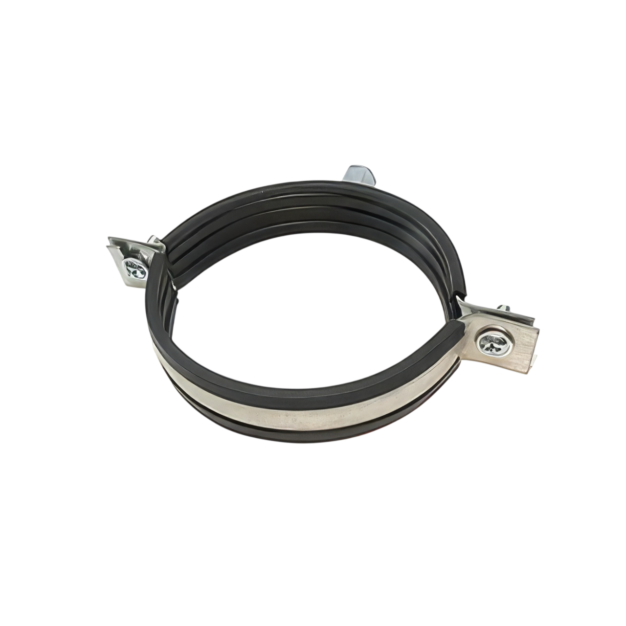 Хомуты для горизонтального крепления воздуховодов с резиновым профилем